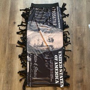 Womans 100 Dollar bill Dress/Skirt